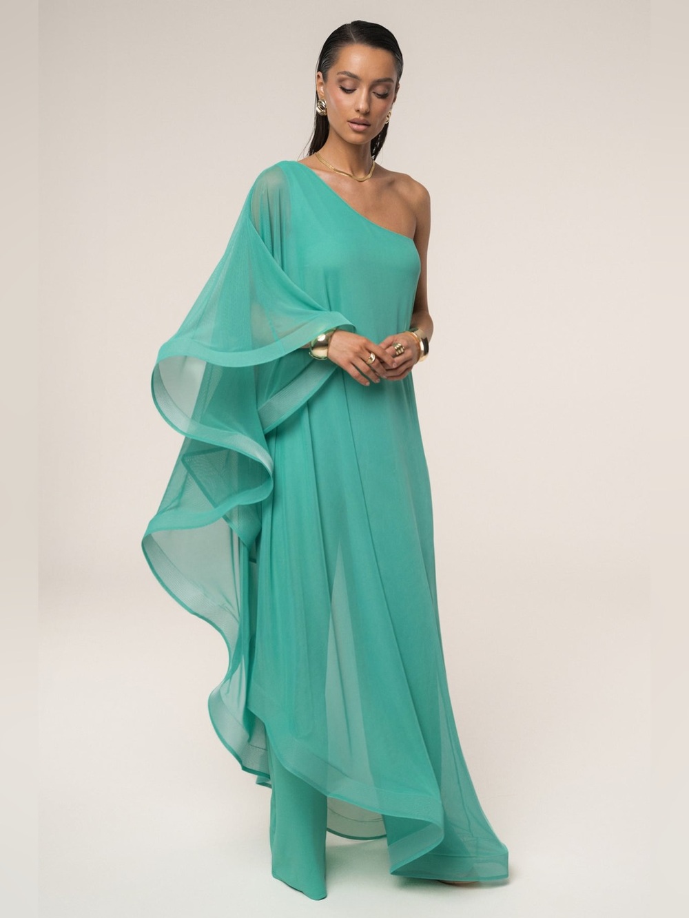 JLUXLABEL Green New Waves Jumpsuit